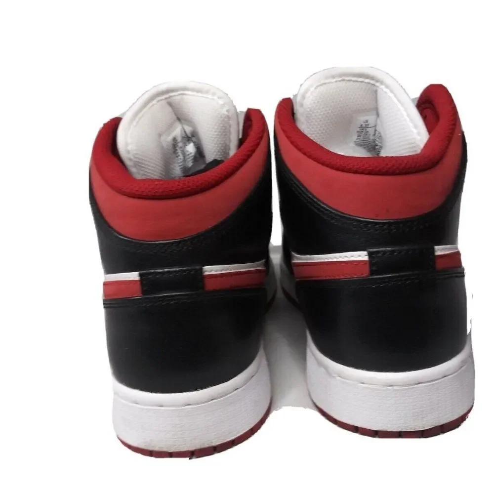 Nike Air Jordan 1 Shoes Mid GS Gym Red Black White  Size 6.5 Y